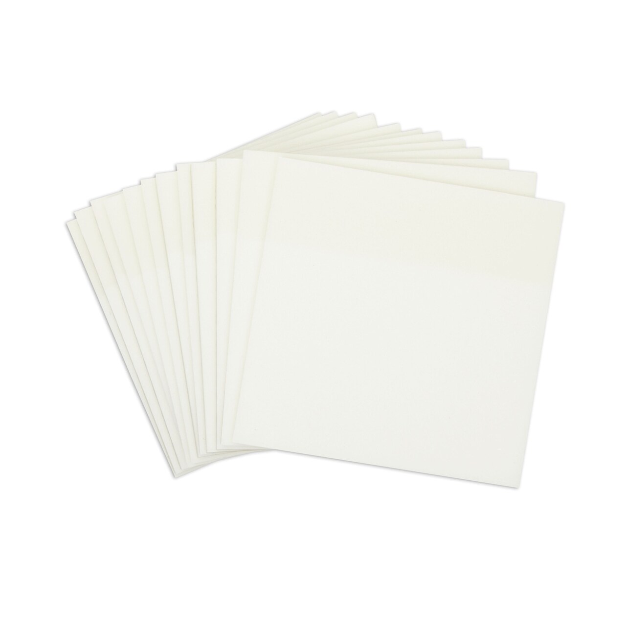 12 Pack 50 Sheet 3x3 Transparent Sticky Notes, Self-Stick Pads , Total 600 Sheets
